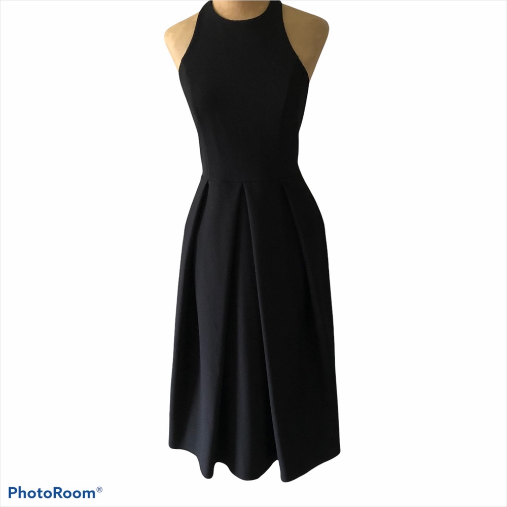 Chico Halter Backless Dress Black Small NWOT